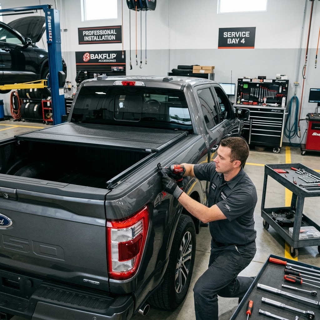 Professional tonneau cover installation